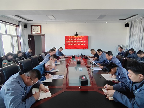 額鹽公司召開專題會(huì)議宣傳貫徹蒙鹽集團(tuán)2025年經(jīng)濟(jì)工作會(huì)議暨二屆一次職代會(huì)議精神